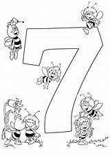 Coloring Numbers Pages Kids Printable sketch template
