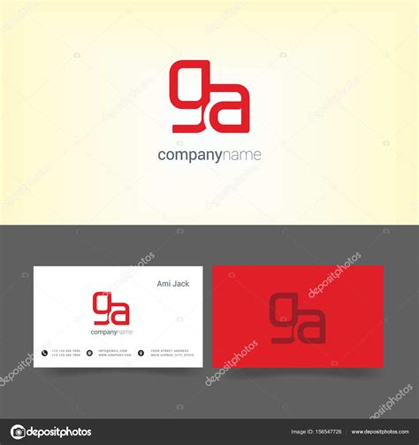joint logo icon ga stock vector  deepzdzyn