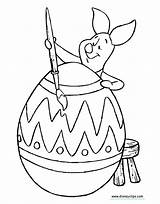 Easter Coloring Piglet Pages Disney Egg Painting Bunny Minnie Mouse Holding Disneyclips Pooh Winnie Printable Eggs Suit sketch template
