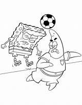Spongebob Coloring Pages Soccer Colouring Football Printable Sports Patrick Sheets Color Choose Board Fun sketch template