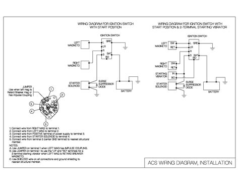 ignition switch wiring diagram acs products company