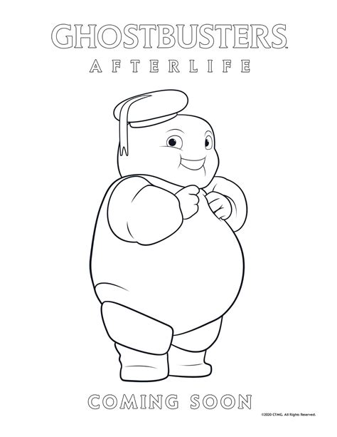 ghostbusters stay puft marshmallow man coloring pages vrogueco