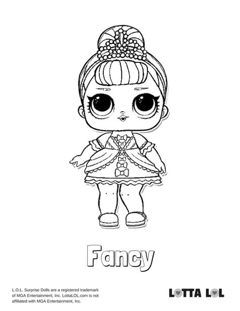 fancy coloring page lotta lol kids printable coloring pages bee