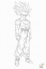 Coloring Gohan Pages Super Ssj2 Saiyan Dbz Dragon Ball Teen Para Drawing Kamehameha Colorir Gif Popular Sketch Library Clipart Template sketch template