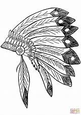 Native Coloring Feather Indian American Headdress Pages Clipart Headress Clip Trace Drawing Supercoloring Printable Colouring Pleasing Template Sheets Indians Feathers sketch template