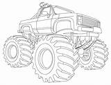 Monster Truck Coloring Pages sketch template