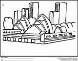 Sydney Coloring Pages Australia Designlooter Ginormasource 26kb sketch template