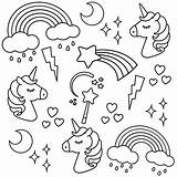 Unicornios Unicornio Unicorns Mombooks Colorear24 Downloadable Garabateados Buster Garabatos Fáciles Ilustración sketch template