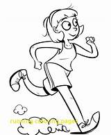 Running Coloring Pages Children Getcolorings sketch template