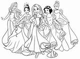 Principesse Disney sketch template