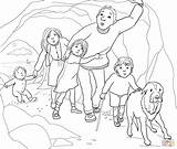 Bear Coloring Cave Pages Hunt Going Drawing Narrow Gloomy Re Printable Teddy Colouring Supercoloring Crafts Printables Sheets Were Care Kids sketch template