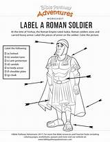 Label Soldier Worksheet Romans God Bible Soldiers Worksheets Rome Biblepathwayadventures Sunday sketch template