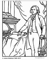 Madison Coloring Pages James Patriotic Biography Henry John Presidents Printing Help Library sketch template