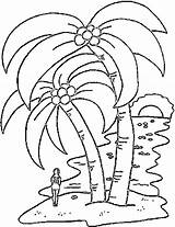 Mango Coloring Pages Treees Tropical sketch template