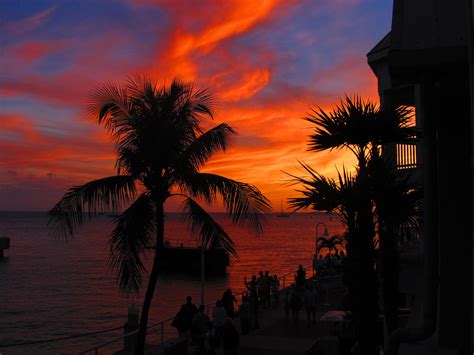 Florida’s Grand Finale Sunset In Key West’s Mallory