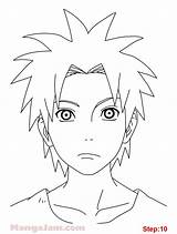 Naruto Drawing Yahiko Step Getdrawings sketch template