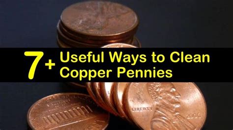 ways  clean copper pennies   clean copper