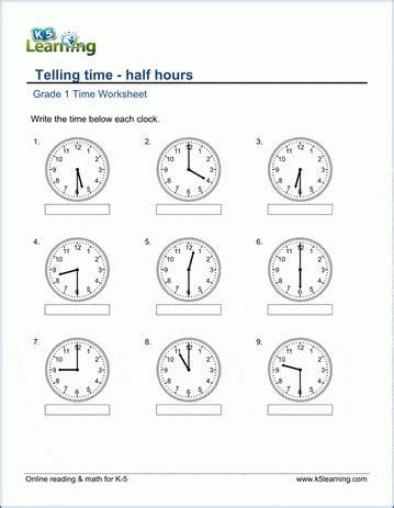 toys toys games telling time practice sheets homeschool clock