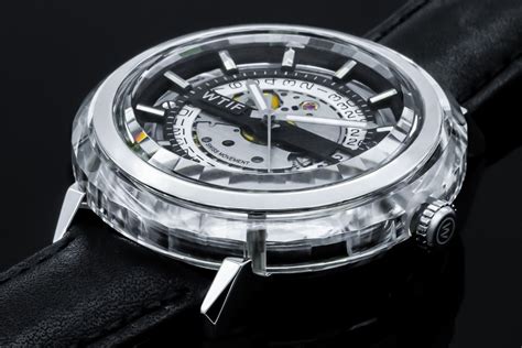 With Its Sapphire Crystal Body The Wtif Watch Looks Like A Literal