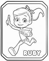 Ruby Rusty Rivets Coloring Pages Kids Ausmalbilder Printable Sheets Worksheets Fun Colorear Book Para Visitar Choose Board sketch template