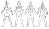 Ultraman Coloring Coloringonly Orb Ginga Cosmos sketch template