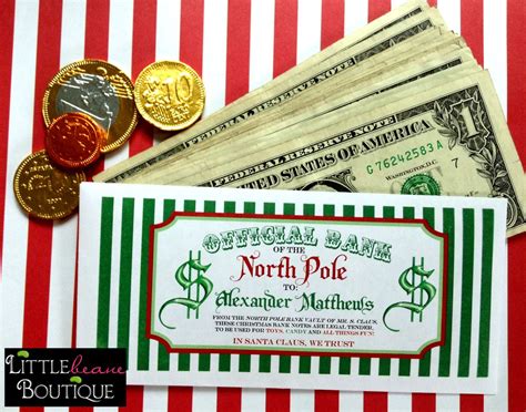 personalized christmas money envelopes  littlebeaneboutique