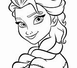Coloring Elsa Characters Pages Frozen Printable Drawing Kids Cartoon Disney Templates Anna Princess Blank Color Colouring Constitution Children Christmas Walt sketch template