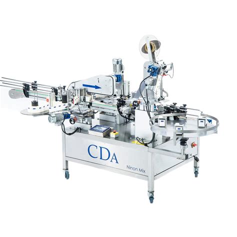 automatic labeler ninon mix cda  chemicals  bottles side