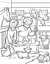 Jesus Manger Coloring Baby Pages Getcolorings sketch template