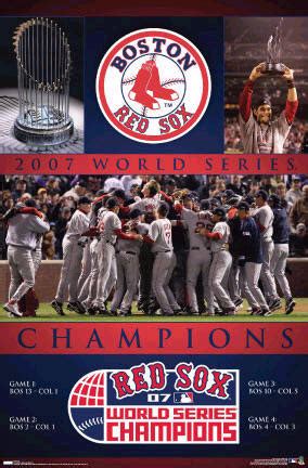 boston red sox  world series champions celebration poster posters