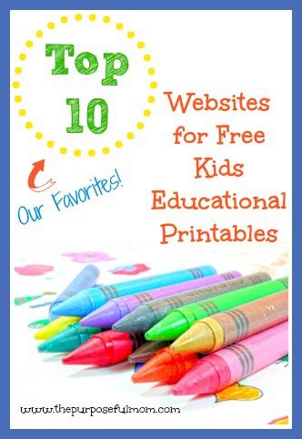 top  websites   kids educational printables   awesome