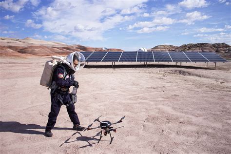 nespreparingdronetakeoff mars desert research station