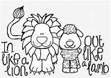 Lamb Lion Coloring March Pages Getdrawings Simple Pngkey Clipart sketch template