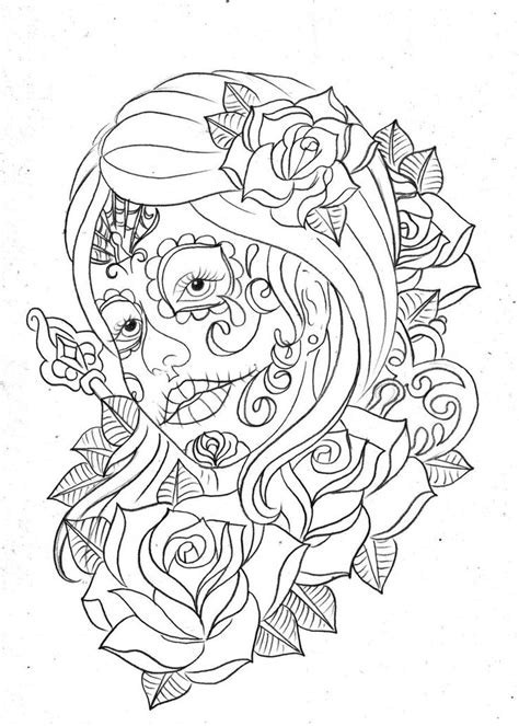 print doodle pages day   dead coloring page coloring