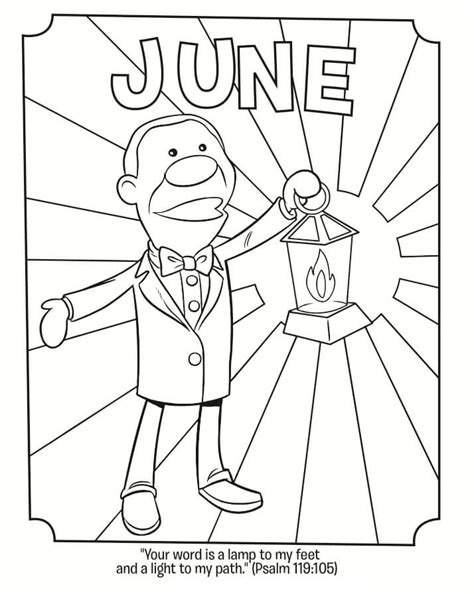 june  coloring page  printable coloring pages  kids