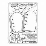 Commandments Autom Novelties Bibles sketch template