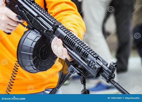 hands holding modern weapons stock image image  security danger