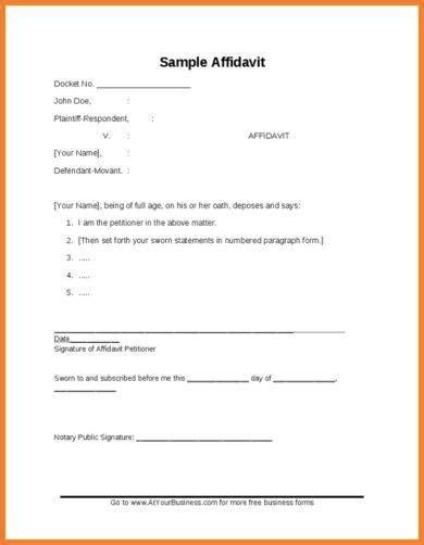 marriage affidavit letter sample collection letter template collection