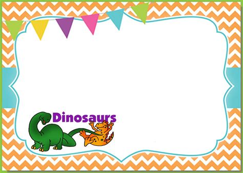 printable invitation templates   dinosaur birthday party