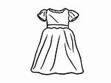 Dress Coloring Pages Girl Dresses Girls Clothes Little Drawing Party Color Sun Fancy Getcolorings Getdrawings Pag Comments Printable Clipartmag sketch template