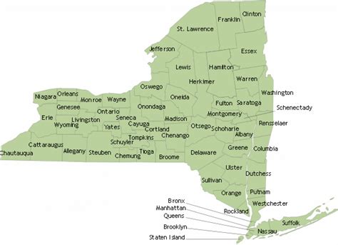 New York State Zip Code Map Printable Map