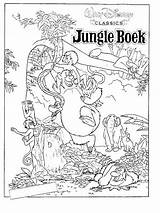 Jungle Book Coloring Pages Kids Fun Printable Kleurplaat Junglebook Clipart Library Popular Safari sketch template