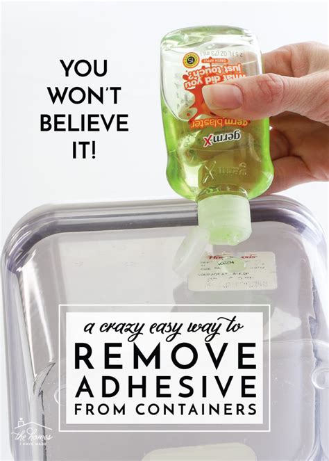 crazy easy   remove glue  containers  homes