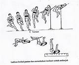 Tinggi Lompat Ansur Maju Latihan Jauh Teknik Lompatan sketch template
