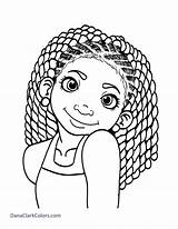 Coloring Pages Girl African Printable Color Getcolorings sketch template