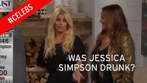 was jessica simpson drunk on tv show star slurs her words as she flogs