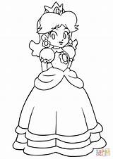 Daisy Coloring Mario Pages Peach Bros Printable Princess Drawing Characters Comments sketch template