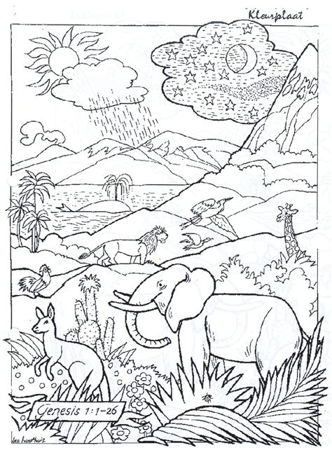 bible coloring pages creation   gmbarco