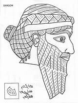 Mesopotamia Sargon Colorir Mesopotâmia Antigo História Egito Antiga sketch template