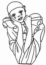 Pierrot Coloriages Gratuit sketch template